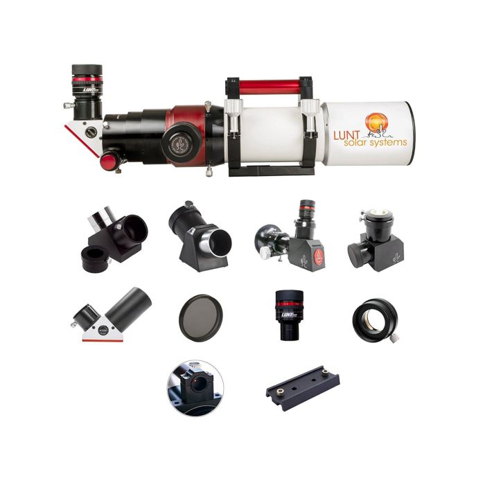 Lunt Solar Telescope 80mm Scope f/7 Universal Day & Night Use Modular - Advanced Package