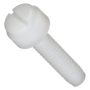 Thumb Screw, Plastic, Knurled Head, Slotted Drive, #6-32, 1