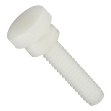 Thumb Screw, Plastic, Knurled Head, #8-32, 1