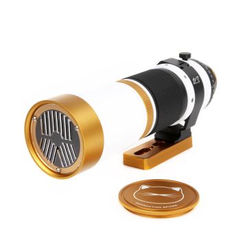 William Optics WhiteCat 51mm f/4.9 Petzval Apo Refractor Telescope - Gold 