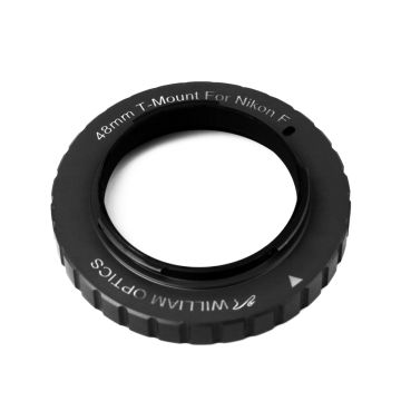 William Optics 48mm Wide T-Ring for Nikon F-Mount SLR/DSLR Cameras - Black # TM-NK-F-M48