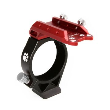 William Optics Black Mounting Ring with Red Handle/Saddle Bar for SpaceCat