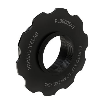 PrimaLuceLab M60 Male to T2 Adapter with Stop Ring for ESATTO 2