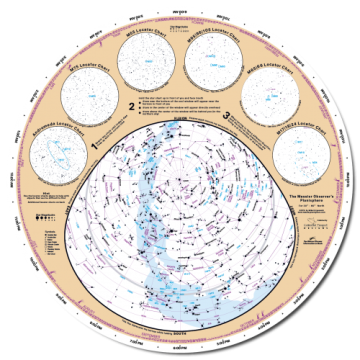 Messier Observer's Planisphere / Deep Sky Star Chart - Large 18