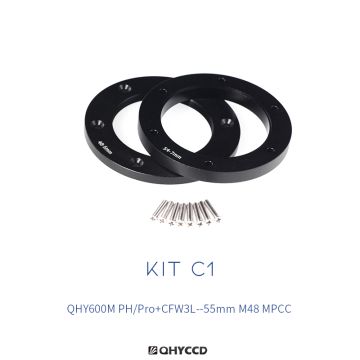QHY Adapter Kit - Combo C1 (For QHY600M-PH Camera & Corrective Optics) # 020106