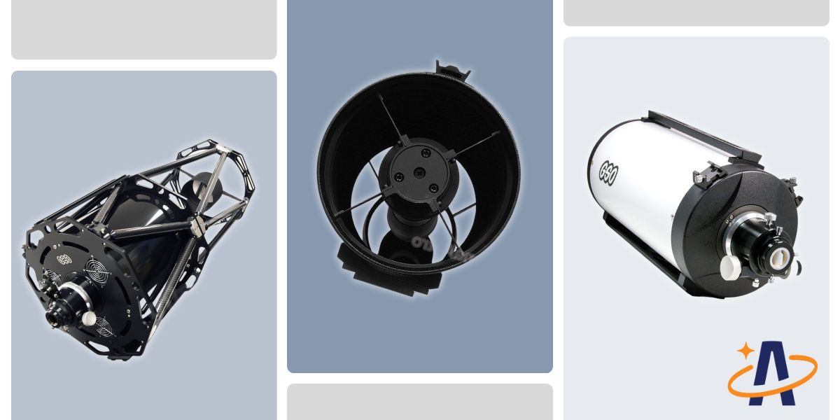 Three types of Ritchey-Chretien telescopes